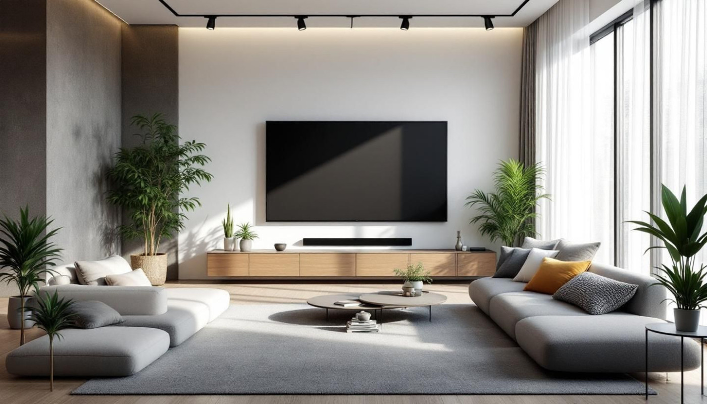 Comment optimiser l'espace pour un téléviseur de grande taille ?